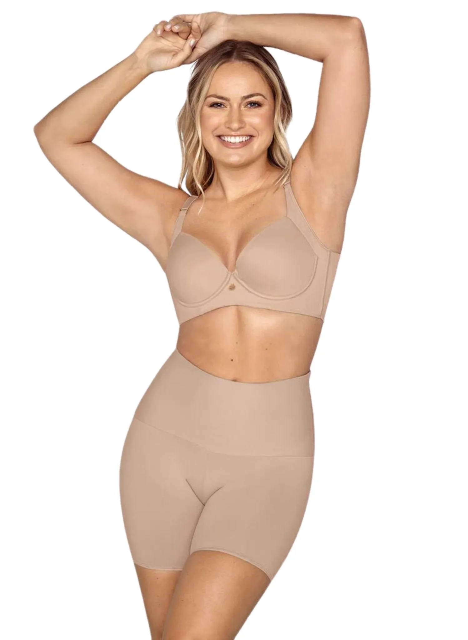 Firm High-Waisted Shaper Slip Short - Nude