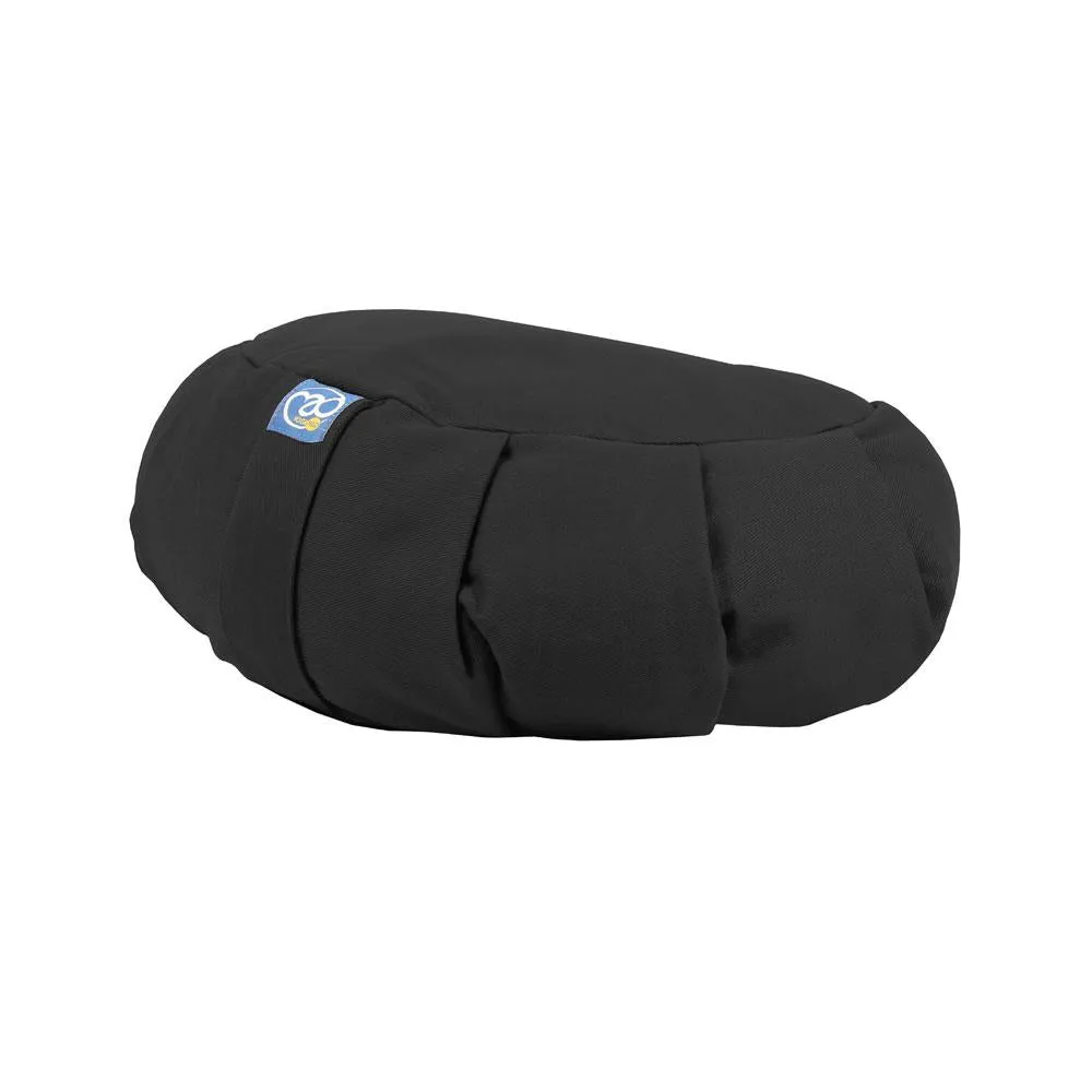 Fitness Mad Pleated Crescent Zafu Cushion - Black