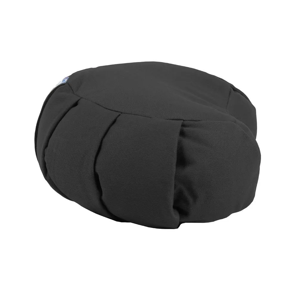 Fitness Mad Pleated Crescent Zafu Cushion - Black