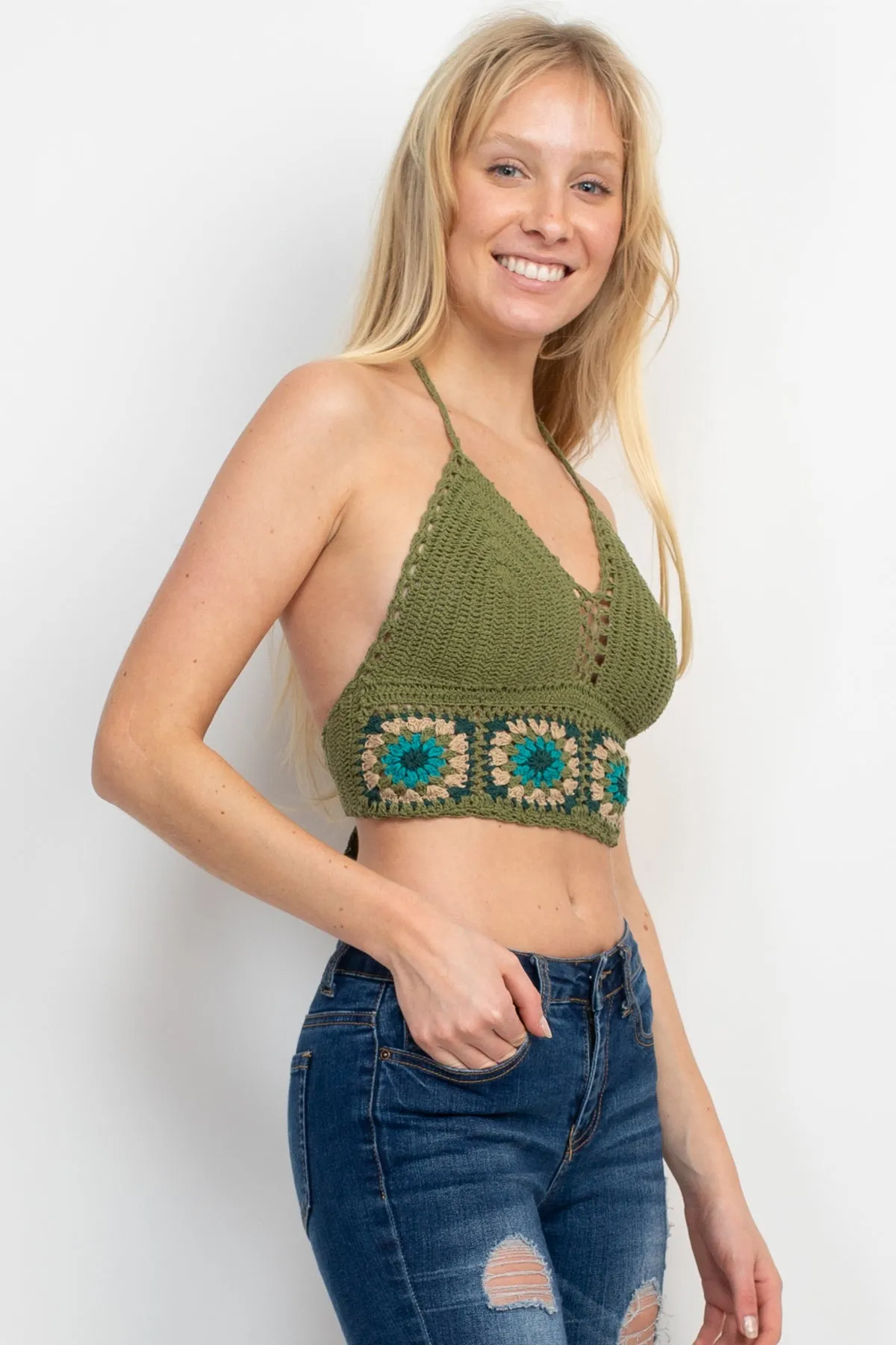 Flower Crochet Top