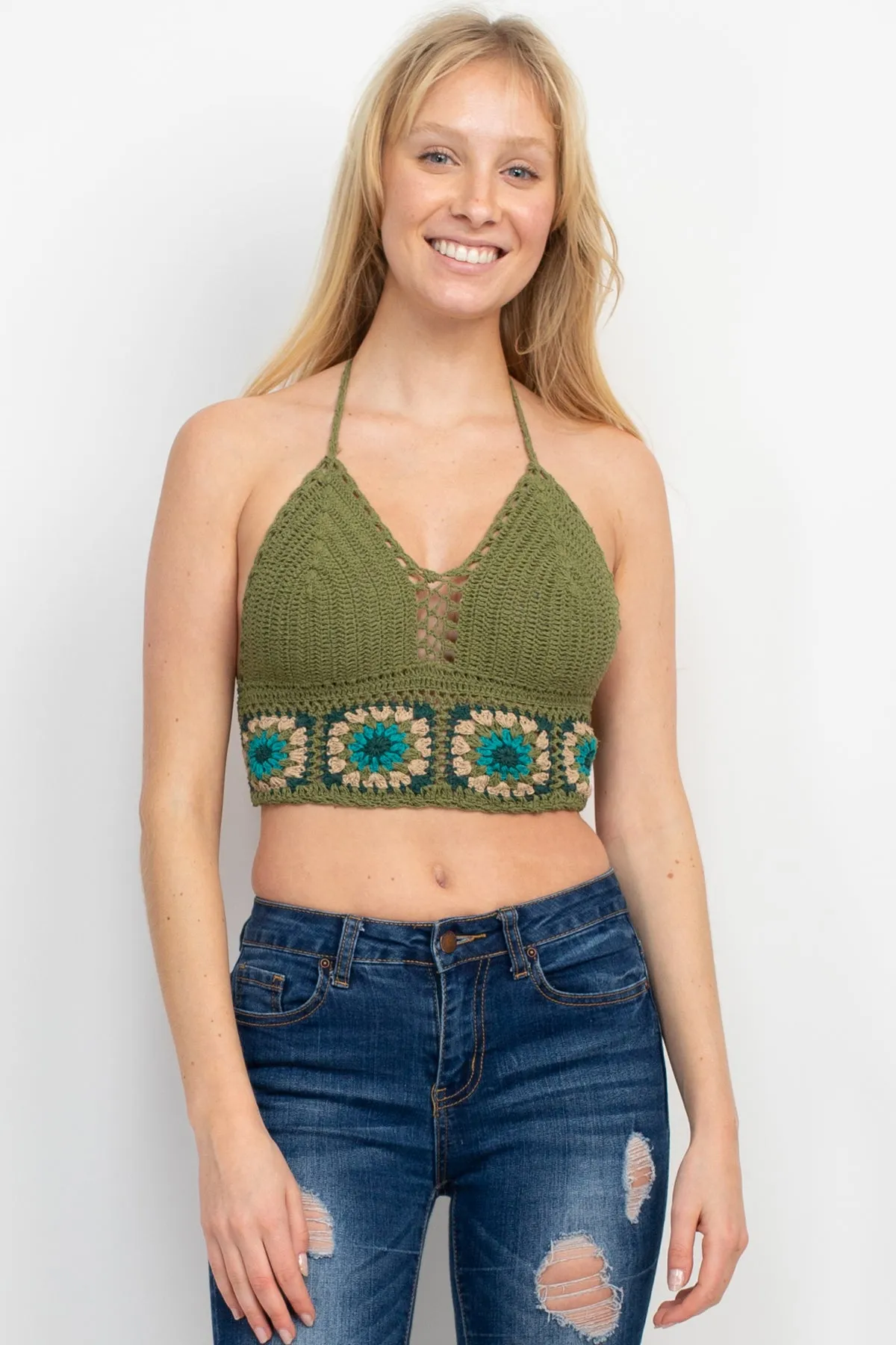 Flower Crochet Top