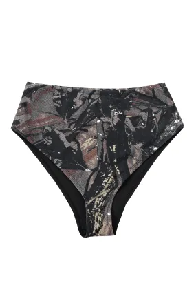 Forest Camo High Waist Bikini Bottom