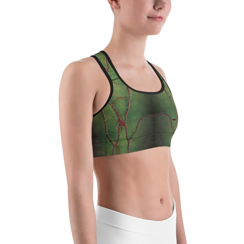 Frankenstein Inspired Sports Bra