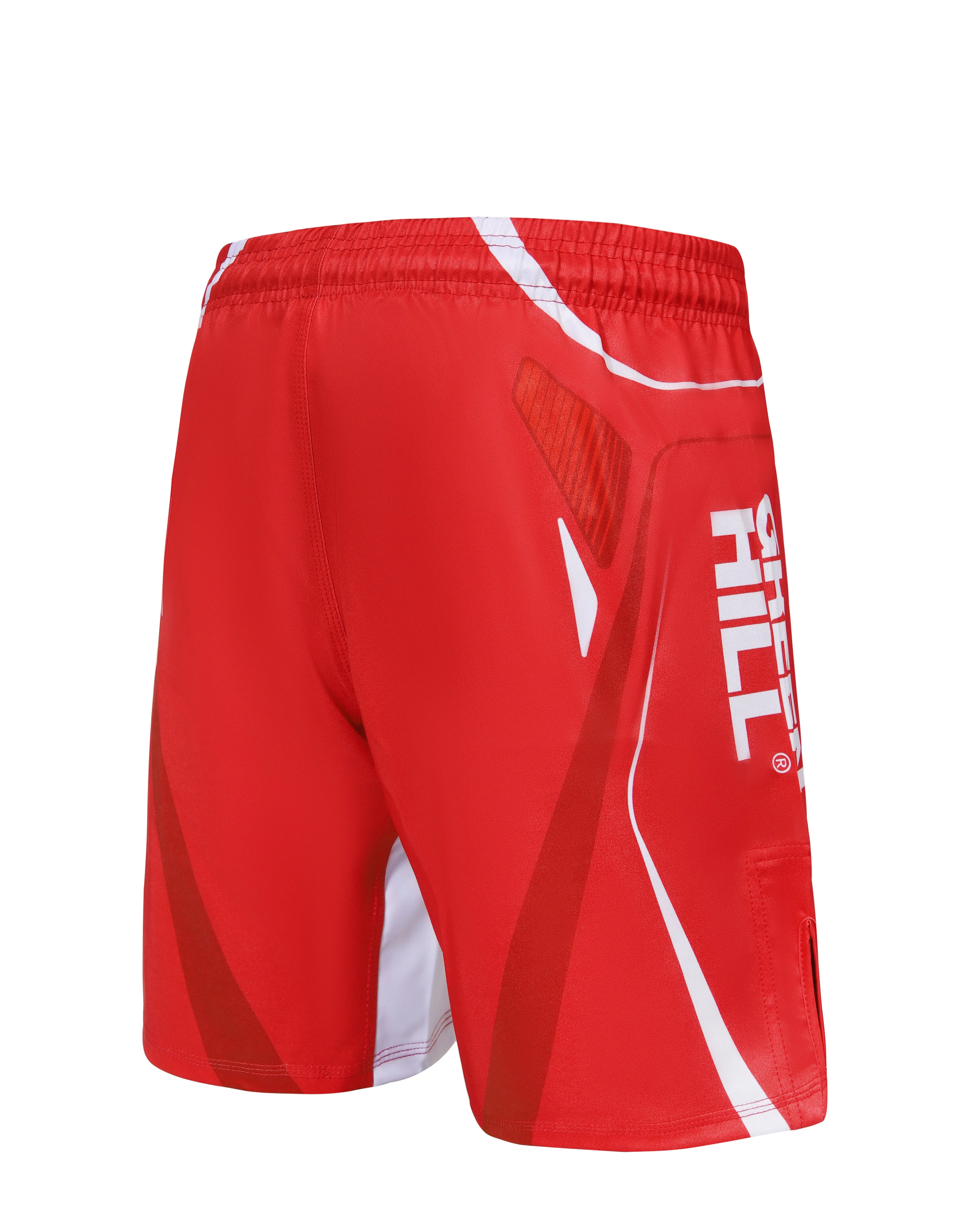 GREEN HILL New MMA Shorts Red 2023