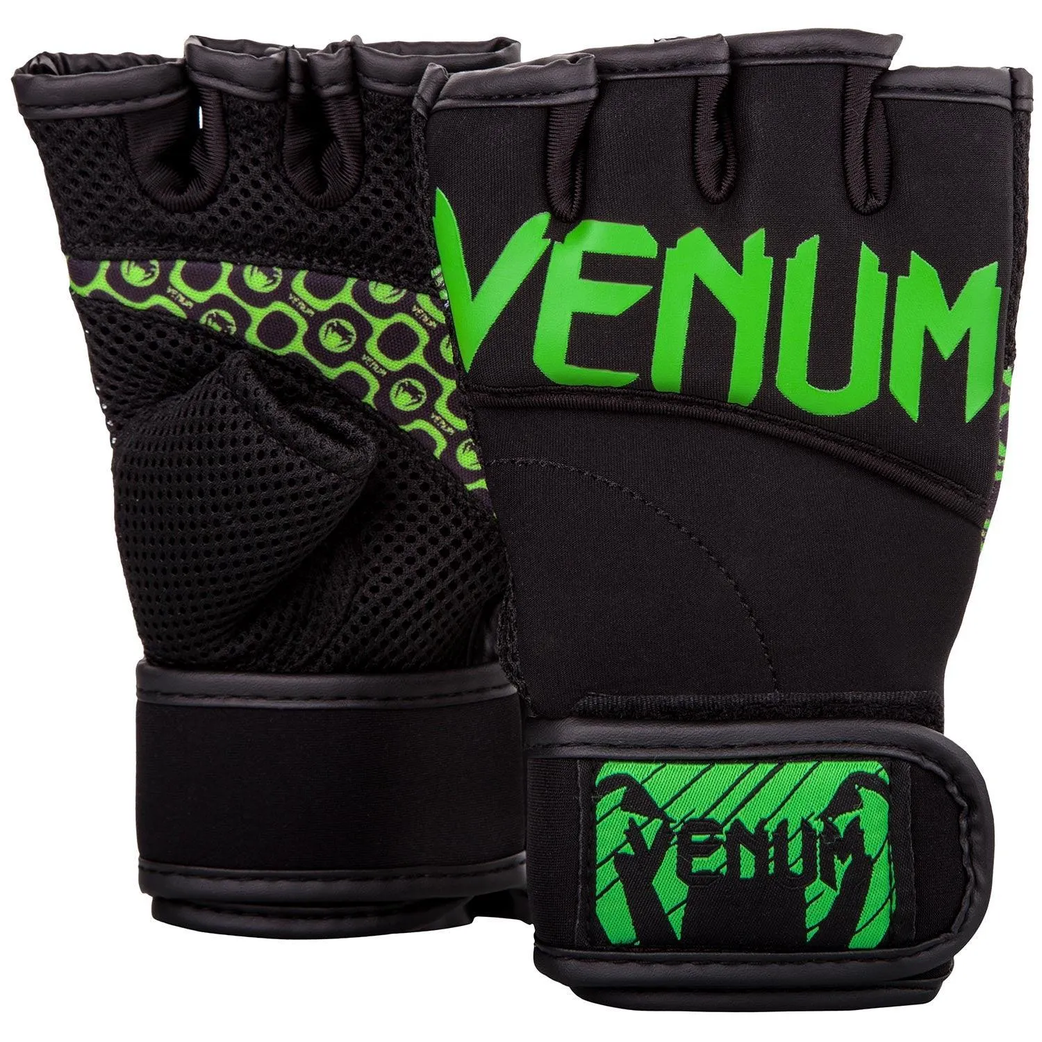 Guantes Venum Essential - Negro/Amarillo Fluo