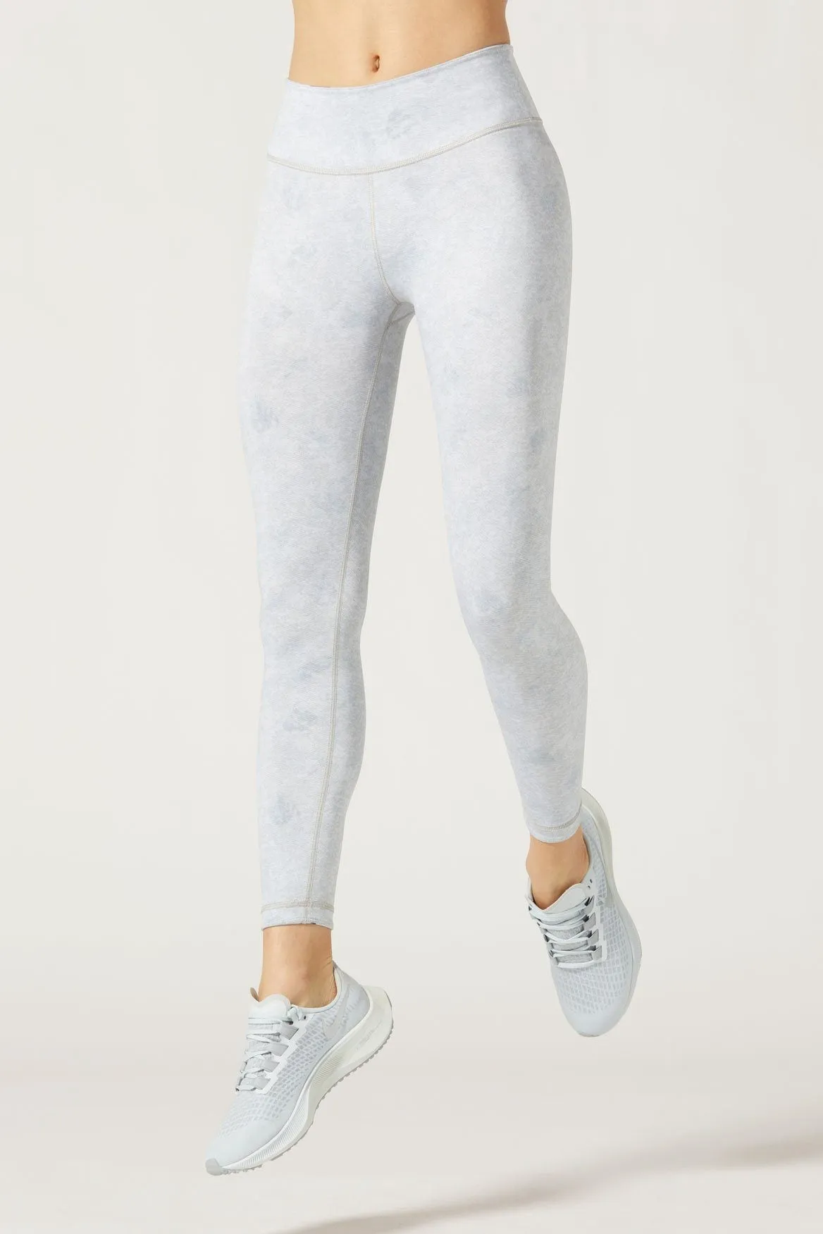 High Waist Reversible Legging Asteroids Silver