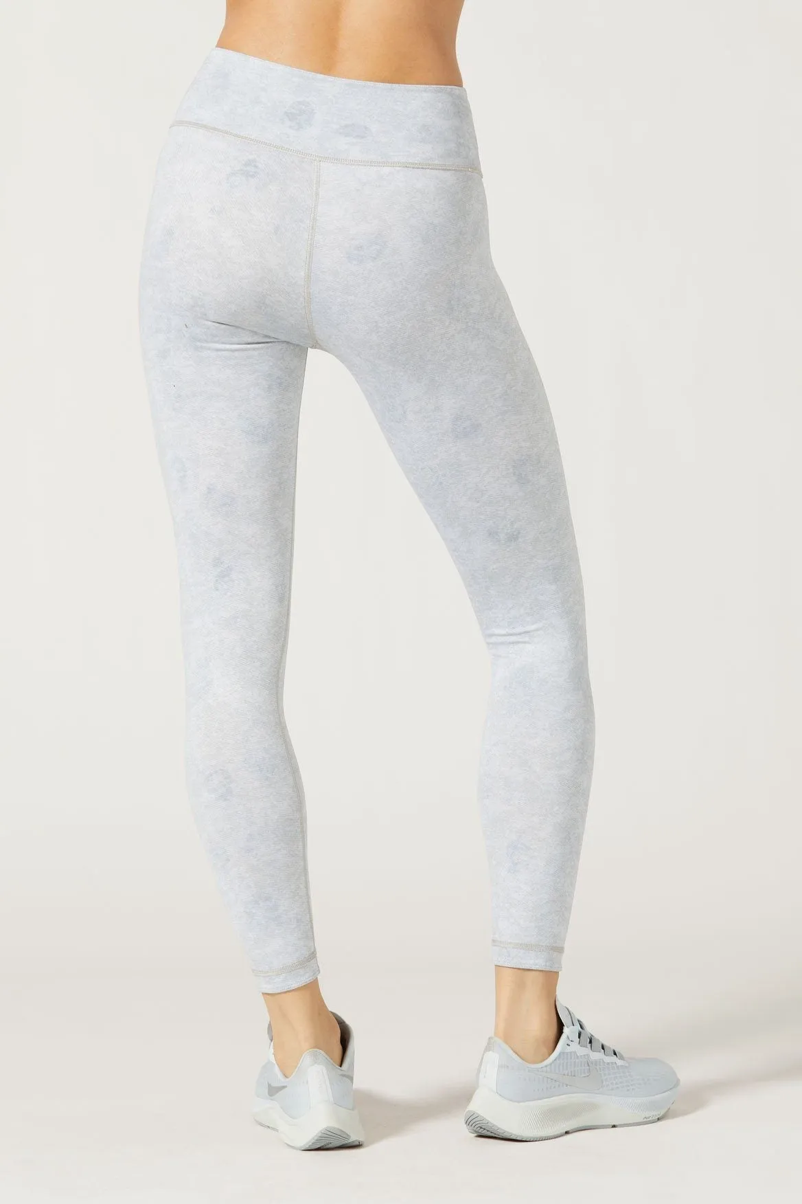 High Waist Reversible Legging Asteroids Silver