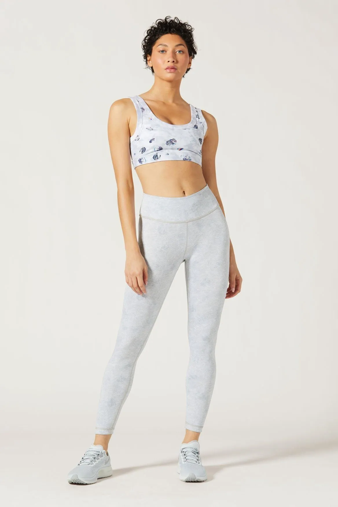 High Waist Reversible Legging Asteroids Silver