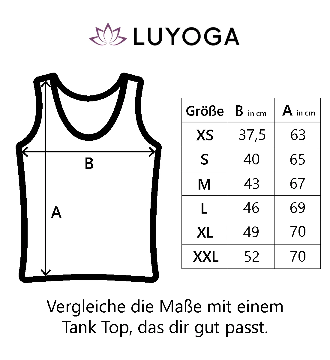 In Yoga liegt die Kraft 100% Bio Tank Top