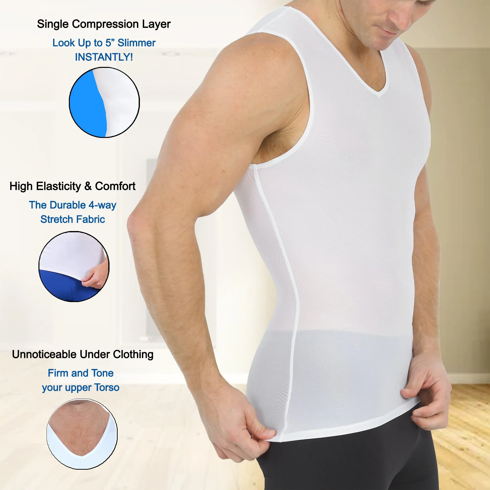 Insta Slim Power Mesh Compression Sleeveless Shirt 180VS00N1