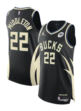 Jordan 2022 Statement Edition Khris Middleton Milwaukee Bucks Authentic Jersey