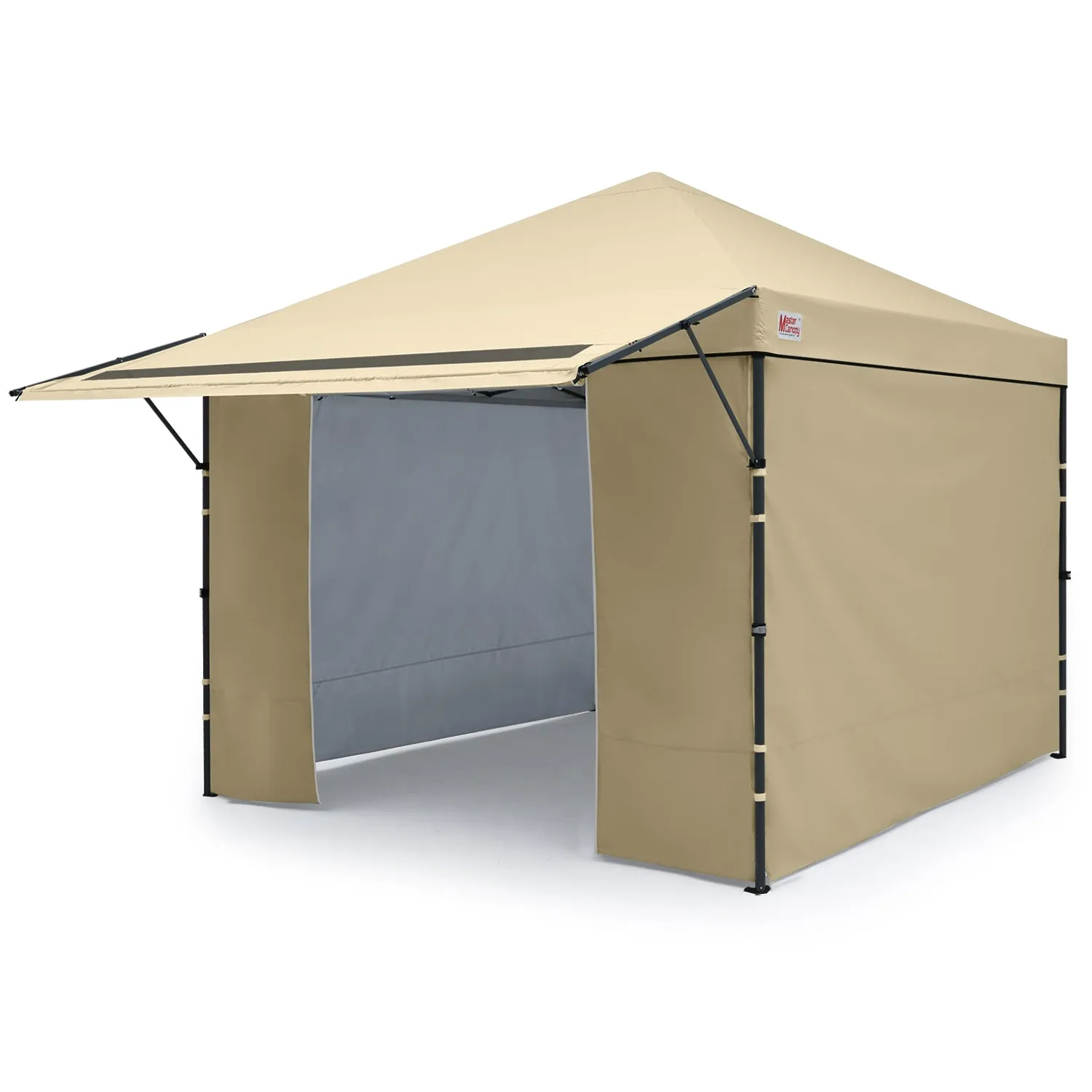 Leisure Sports 10x10 Easy Pop up Canopy Tent with Awning and Sidewalls