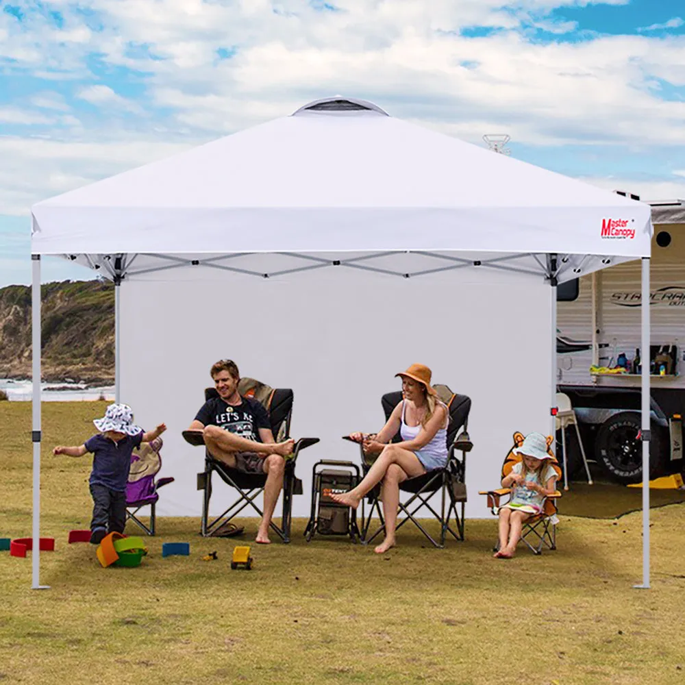 Leisure Sports 10x10/12x12 Durable Ez Pop-up Canopy Tent with 1 Sidewall-US