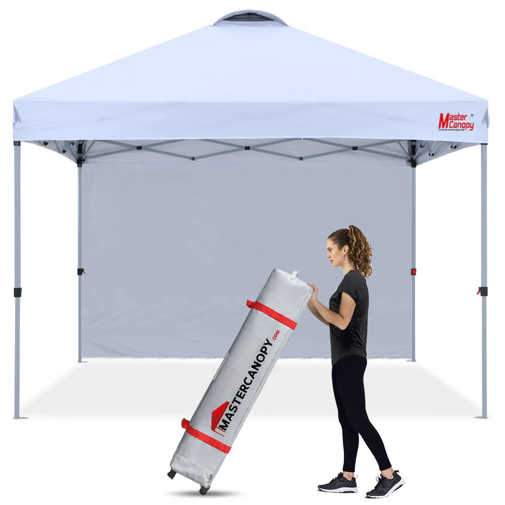 Leisure Sports 6.6x6.6/8x8 Durable Ez Pop-up Canopy Tent with 1 Sidewall