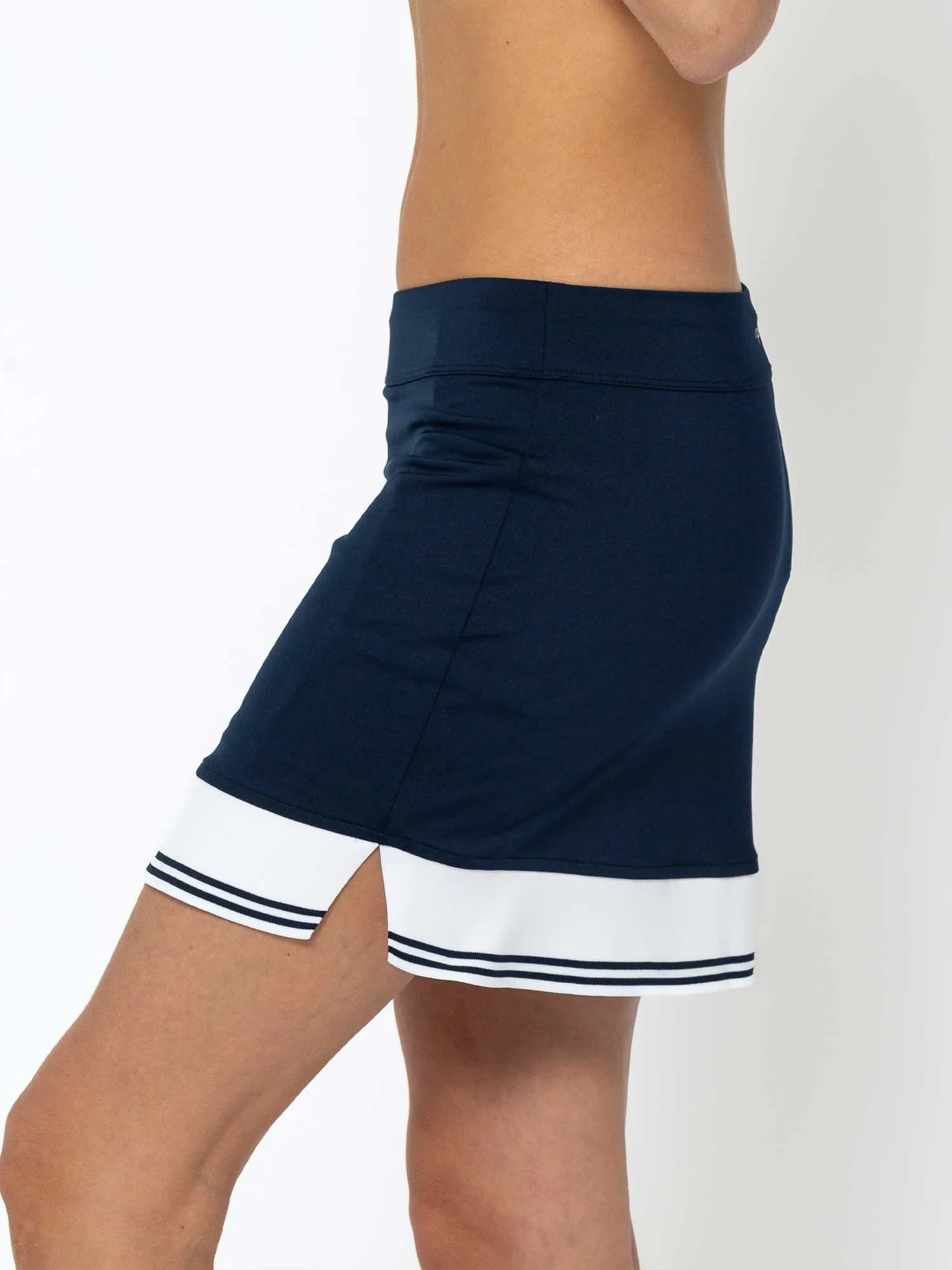 Lilian 15" Skirt - Midnight/White