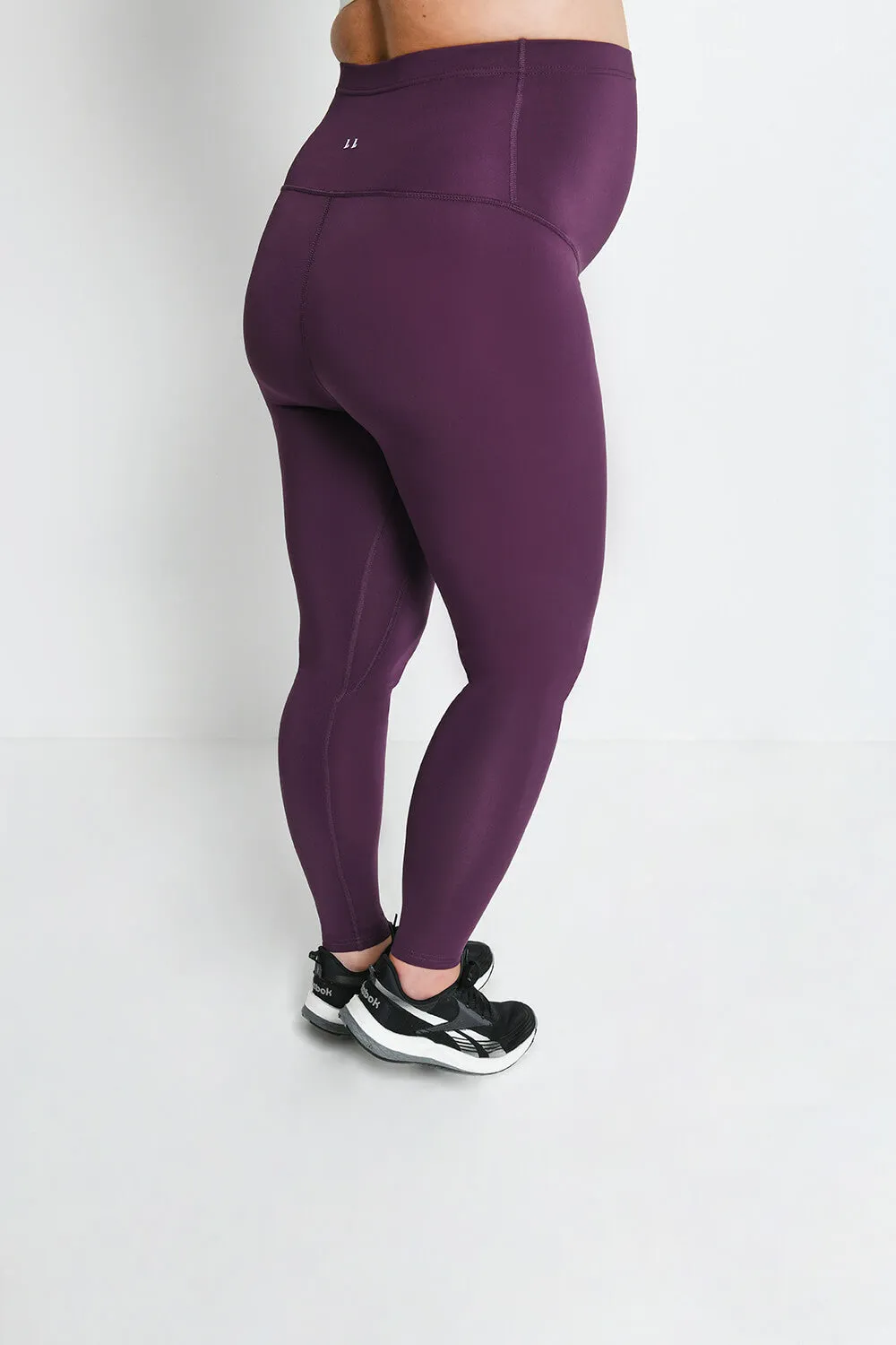 Maternity Focus Sports Leggings - Mulberry Plum