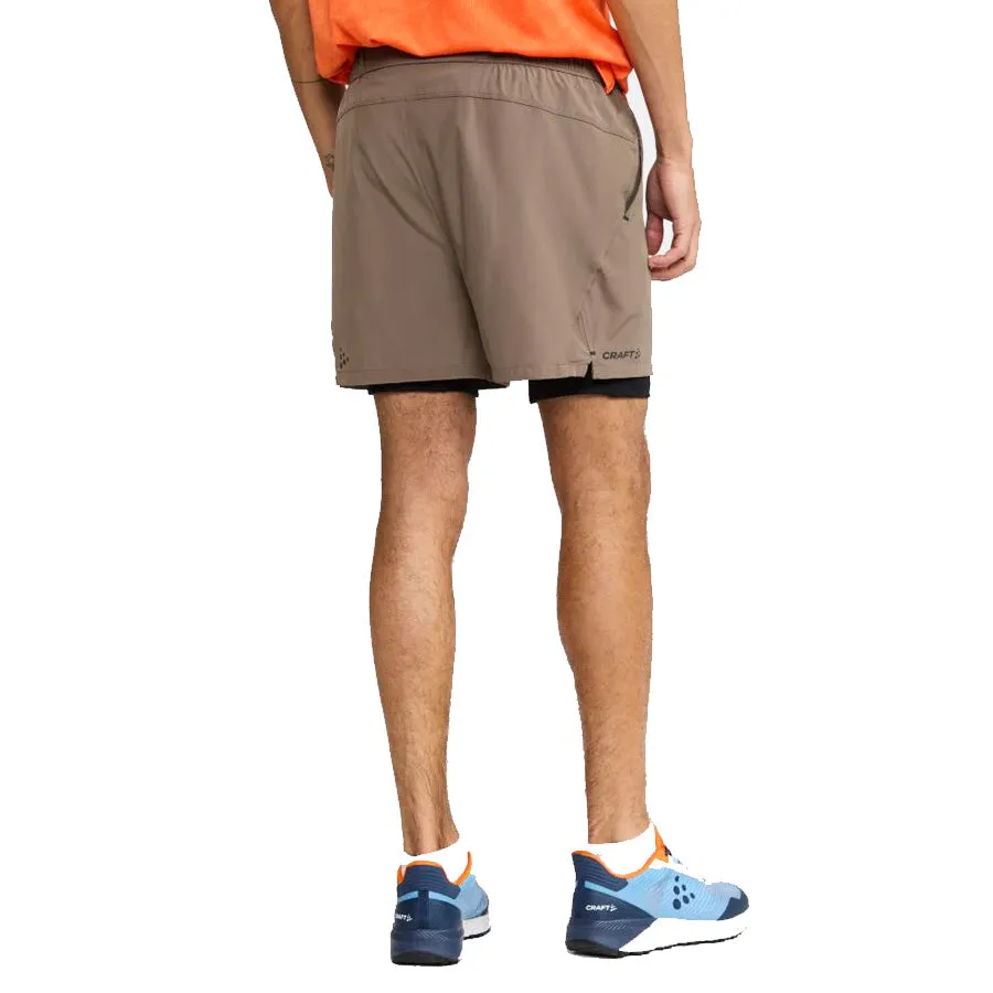 Men's ADV Essence 2n1 Stretch Shorts (Dark Clay)