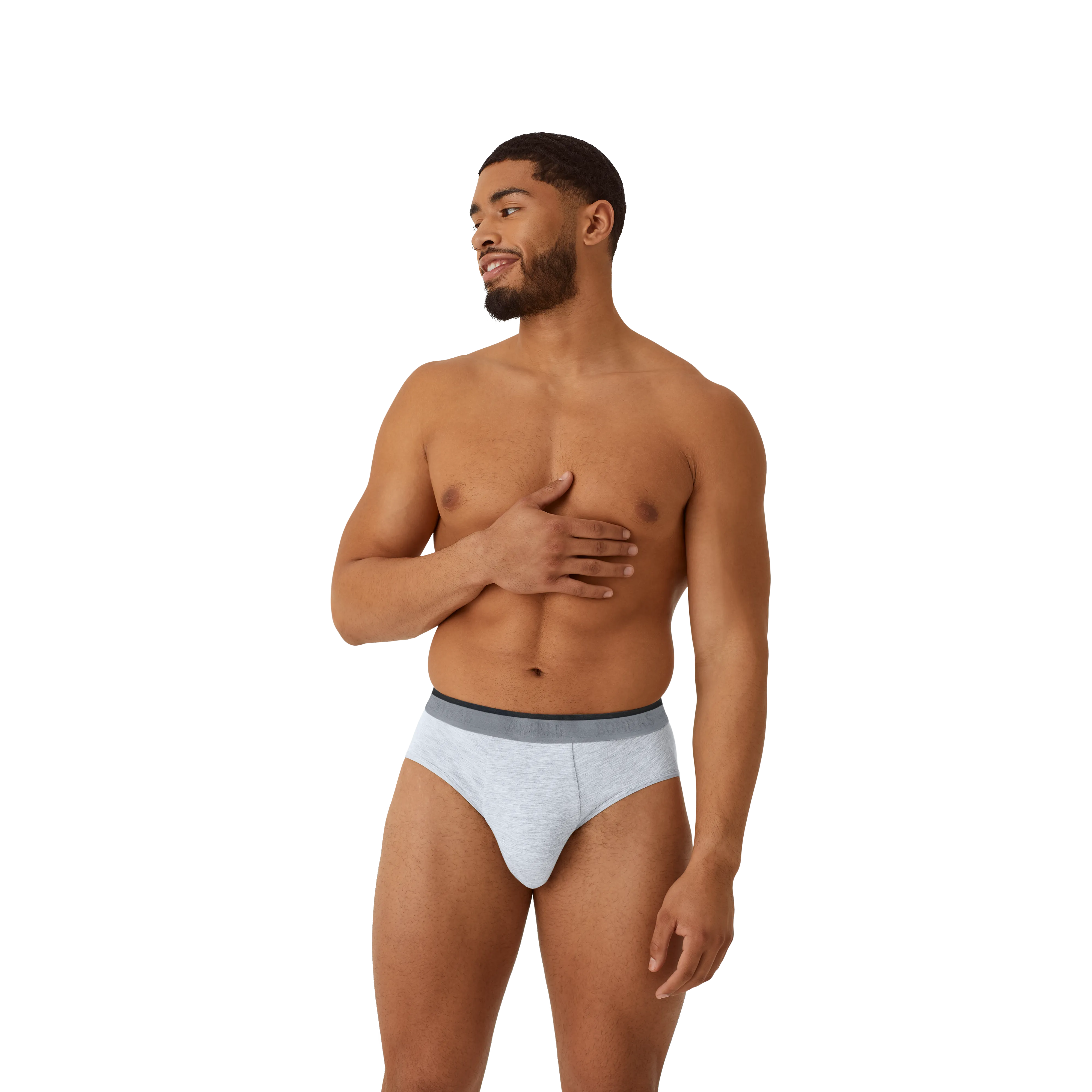 Men's Cotton Modal Blend Flyless Brief 3-Pack