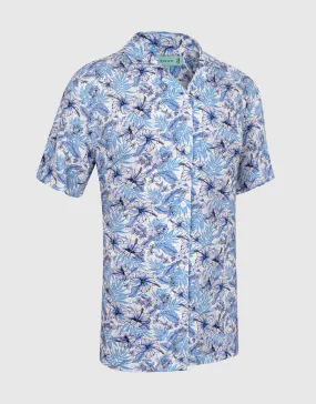 Mio Marino Mens Casual Button-Down Hawaiian Short Sleeve Shirt