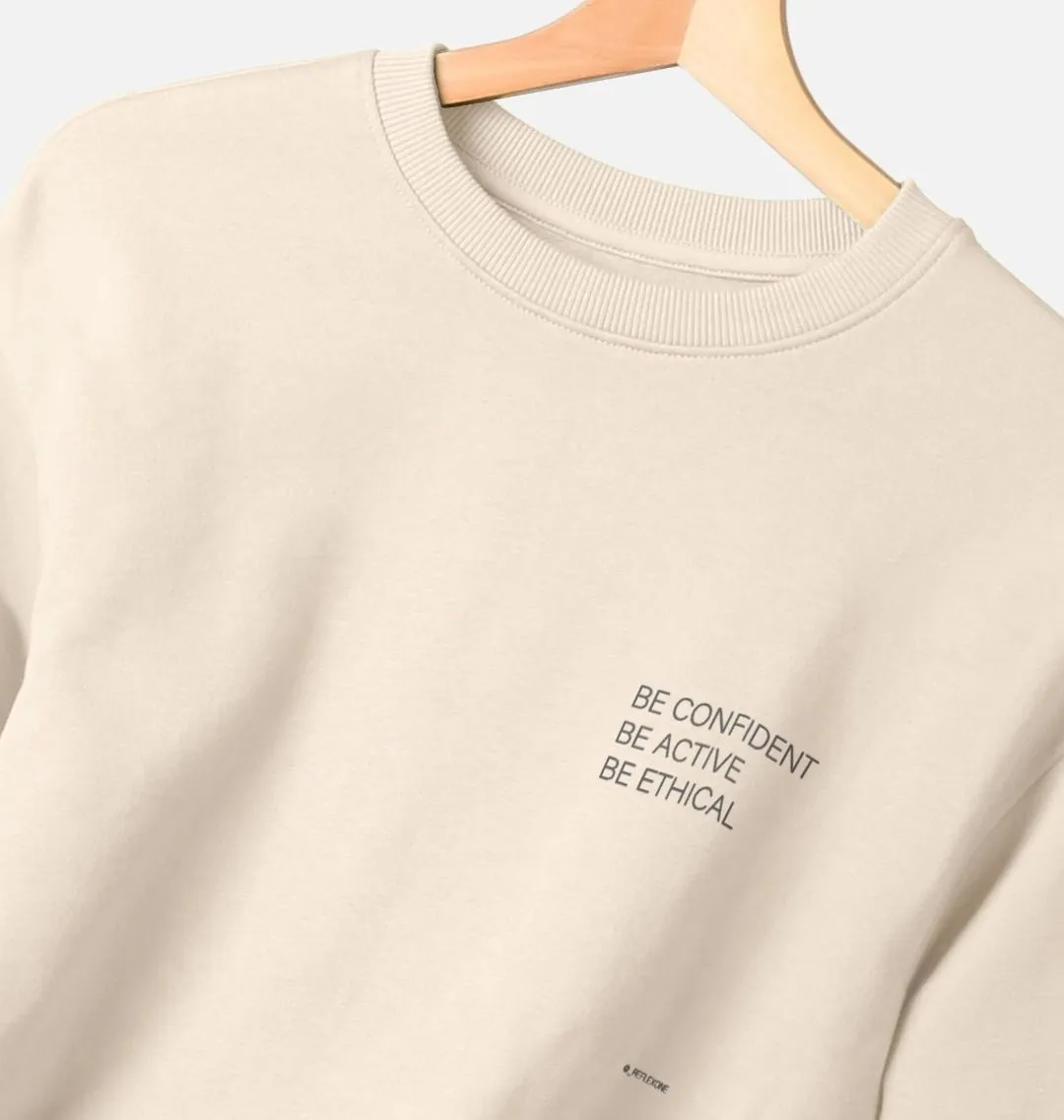 Oatmeal B-Confident Organic sweatshirt