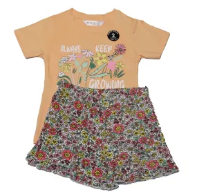 Peach Print Pyjama Sets