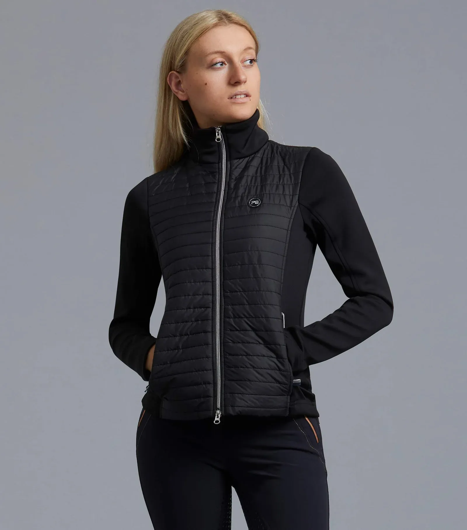 PEI Elena Ladies Hybrid Riding Jacket (Black)