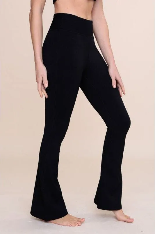 Ribbed Yoga Flare Pant