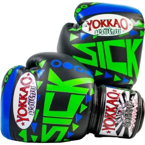 SICK MUAY THAI BOXING GLOVES BLUE/GREEN