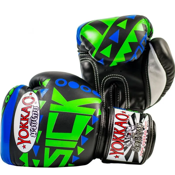 SICK MUAY THAI BOXING GLOVES BLUE/GREEN