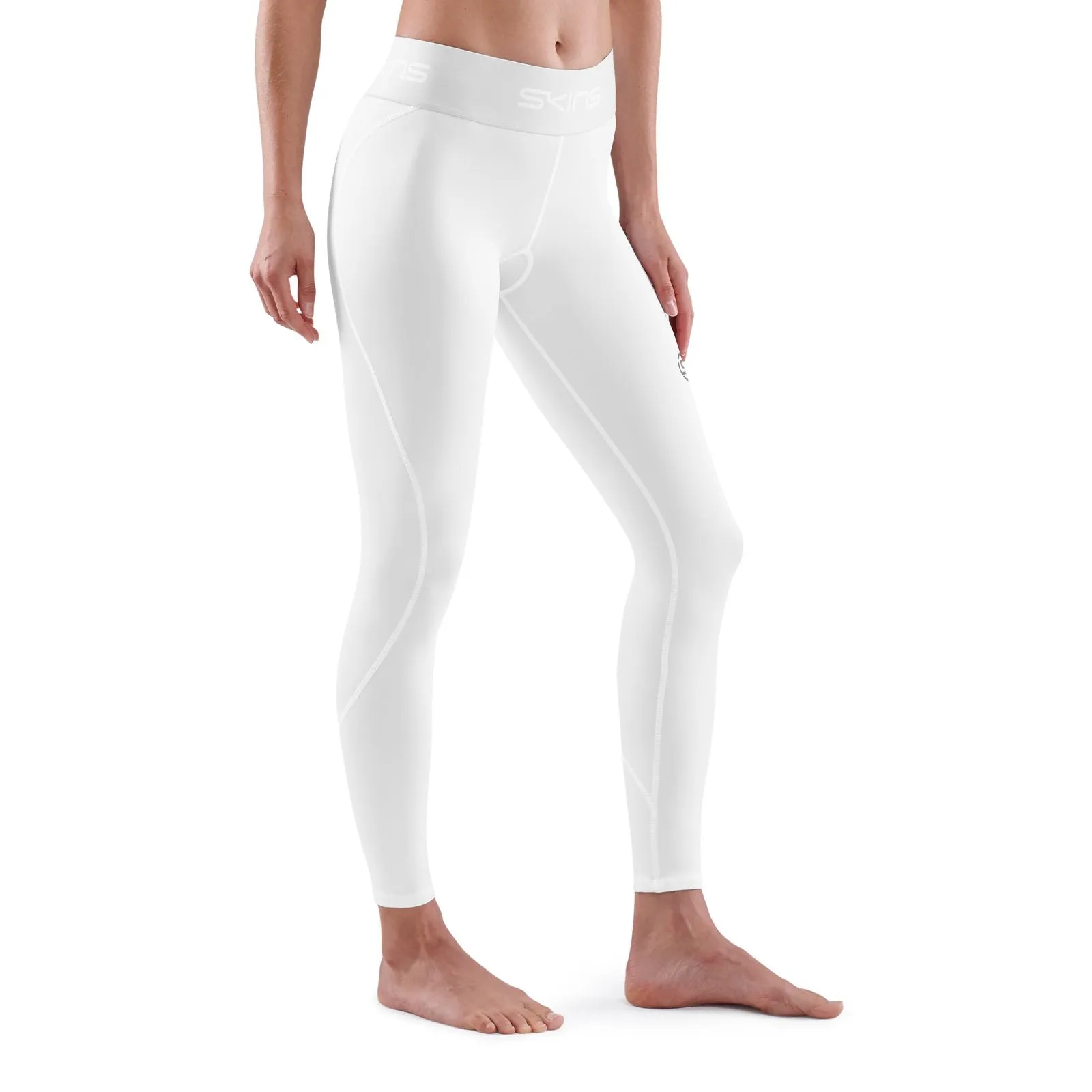 SKINS SERIES-1 WOMEN'S 7/8 TIGHTS WHITE