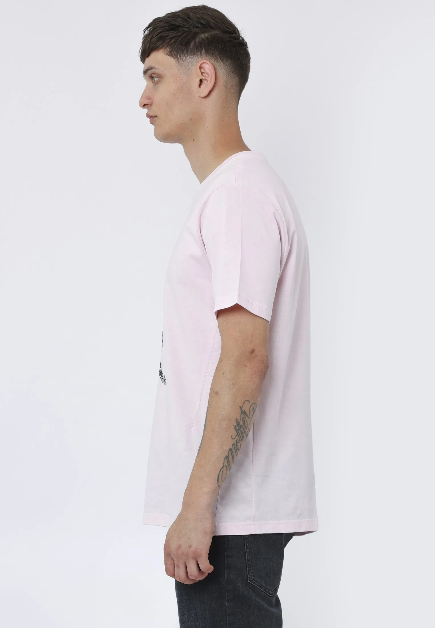 SNAKE SKELETON T-SHIRT SOFT PINK