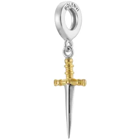 Sword Knife Silver Dangle Pendant