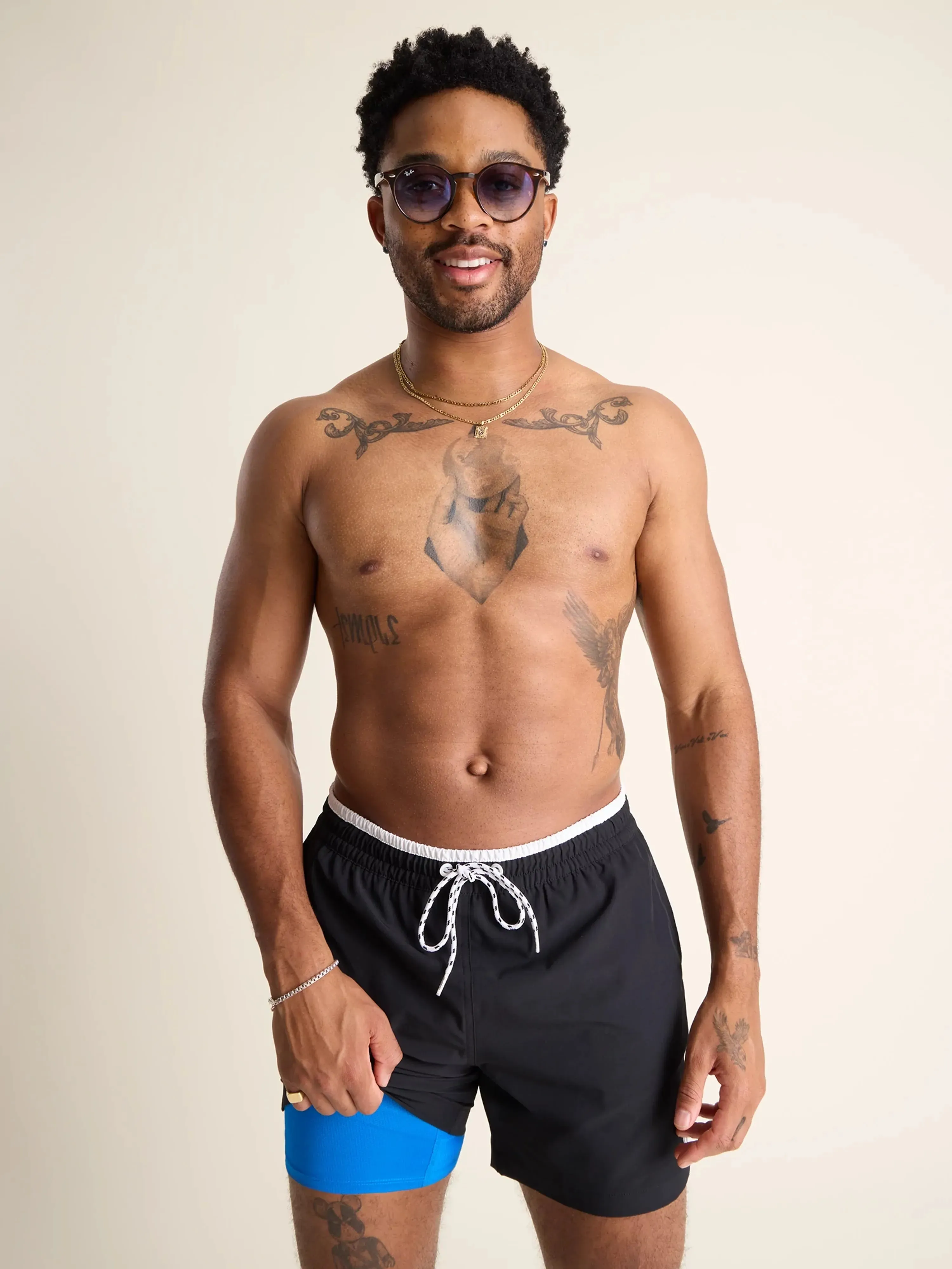 The Electric Capes 5.5" (Classic Lined Swim Trunk)