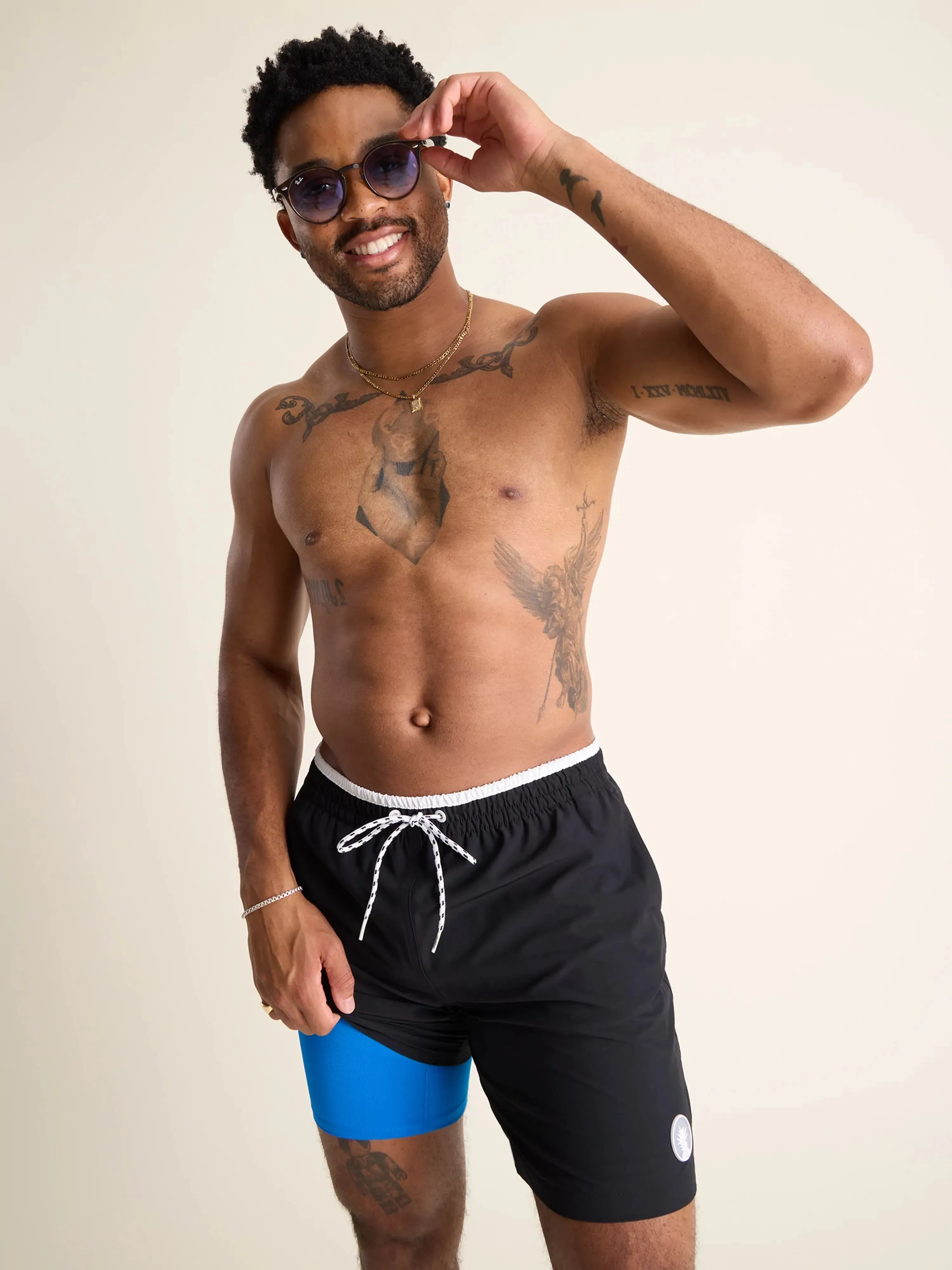 The Electric Capes 7" (Classic Lined Swim Trunk)