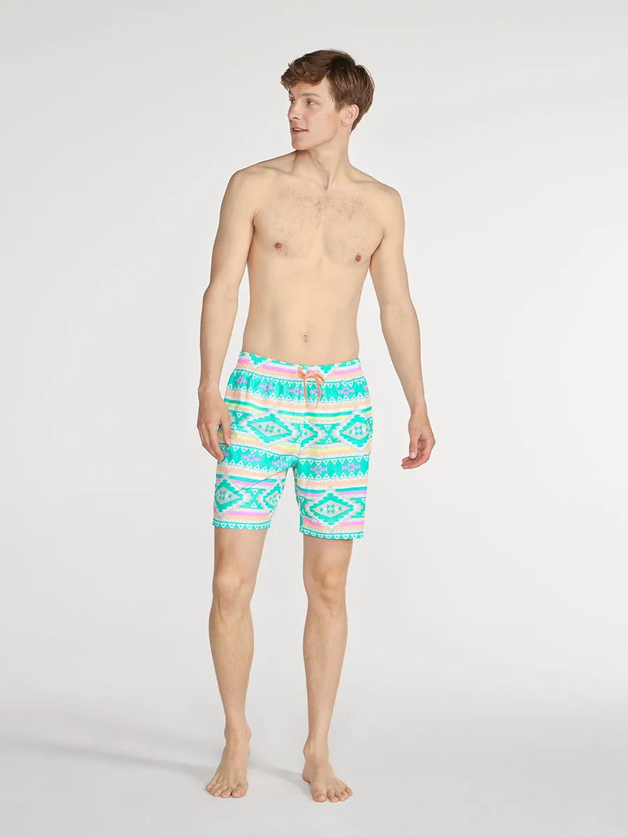 The En Fuegos 7" (Lined Classic Swim Trunk)