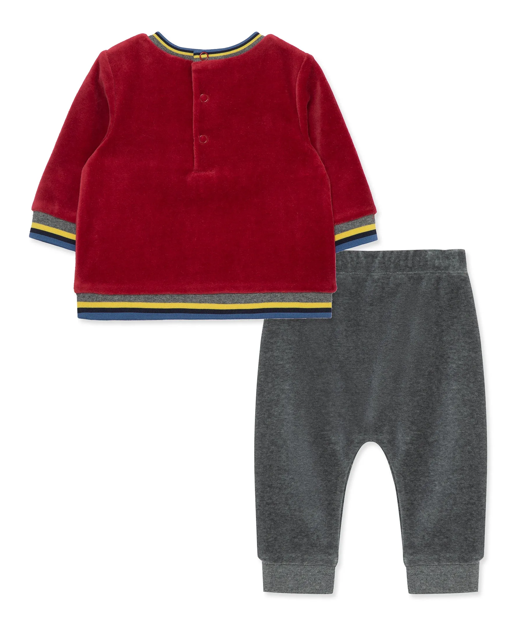 Train Tracks Velour Pant Set