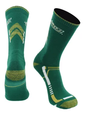 UNC Charlotte 49ers Socks Game Day Striped Crew Socks