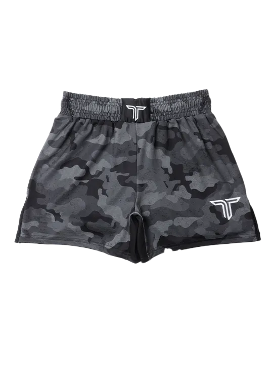 Urban Camo Fight Shorts (5” & 7” Inseam) - Black