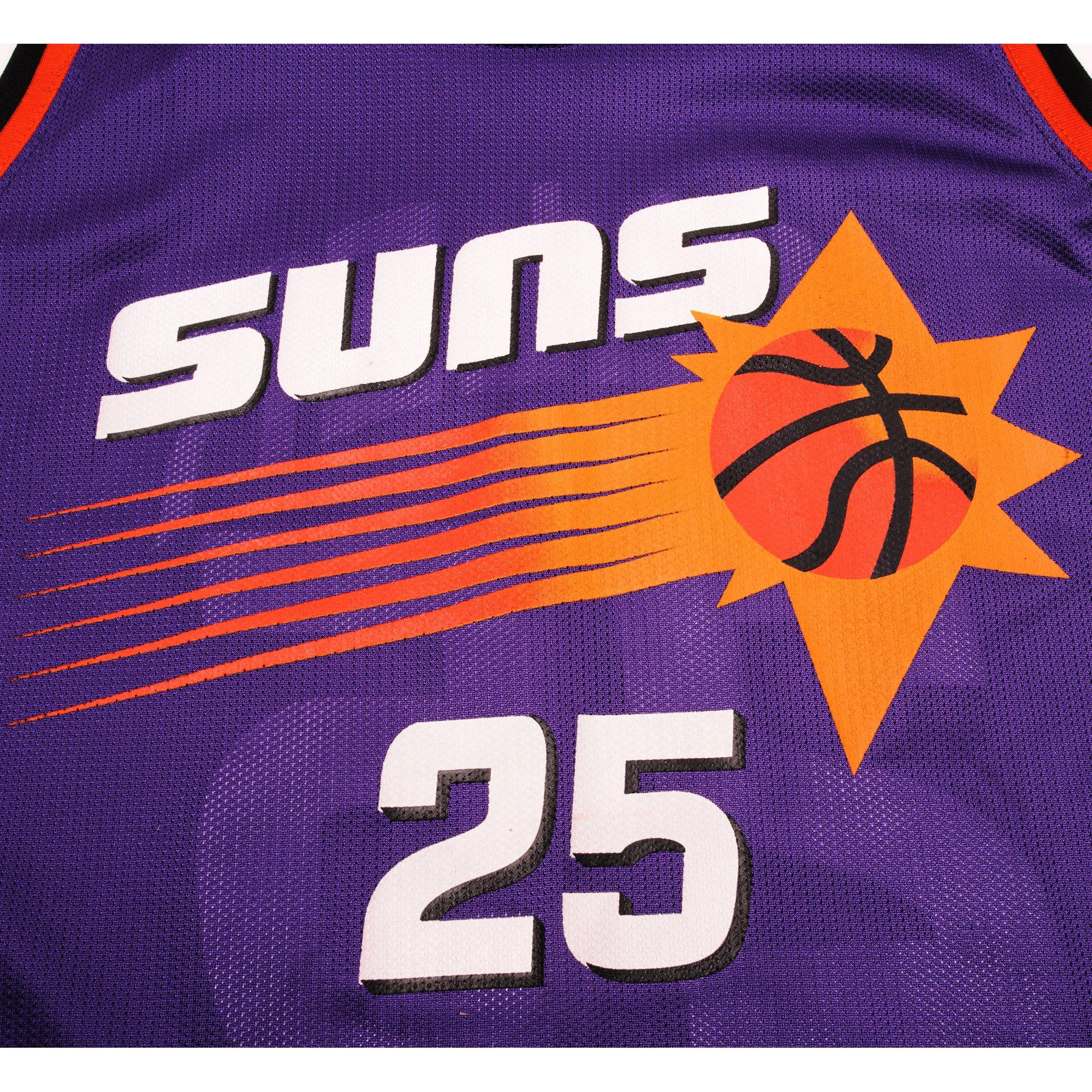 VINTAGE CHAMPION NBA PHOENIX SUNS Miller #25 JERSEY 1990s SIZE 48 MADE IN USA DEADSTOCK