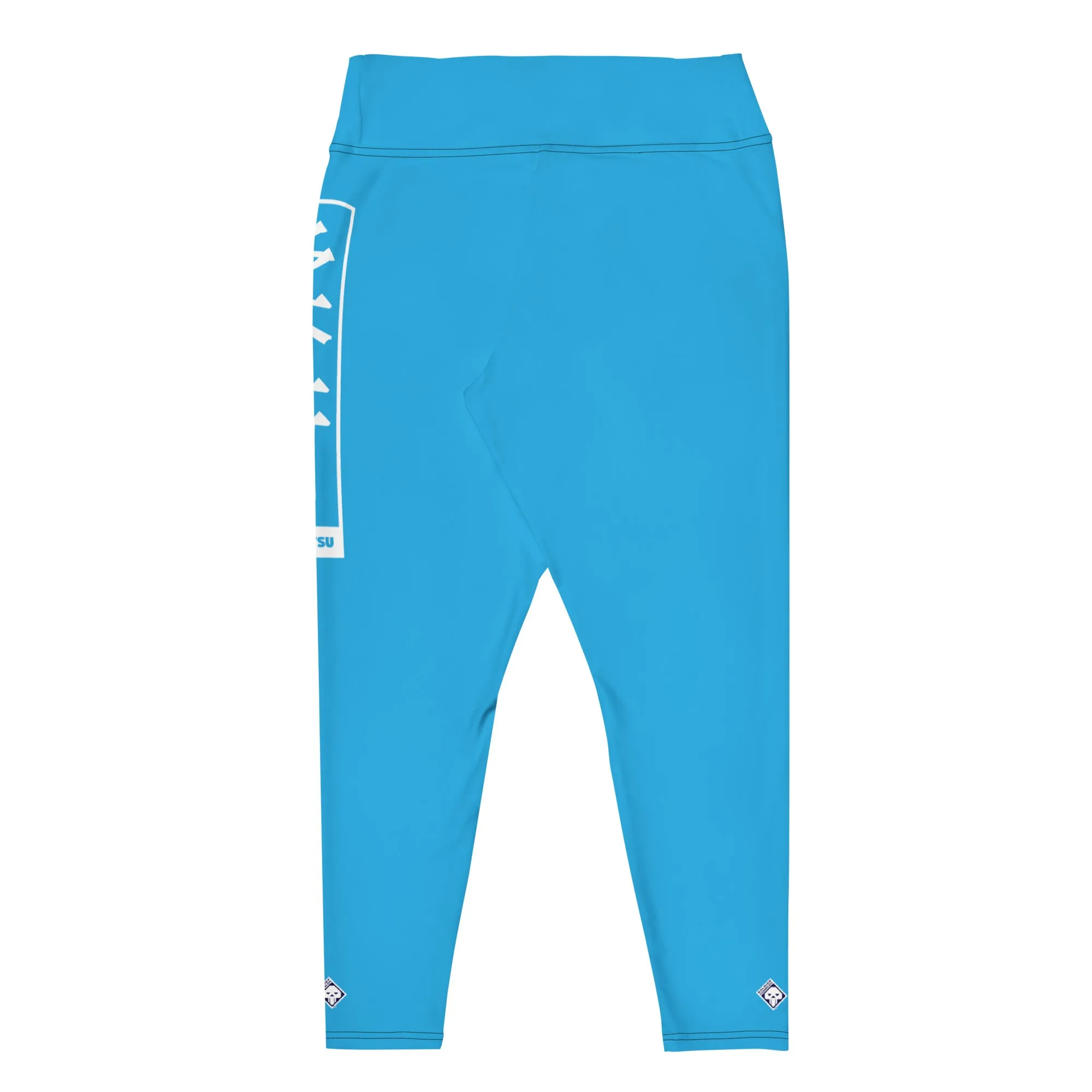 Women's Plus Size Yoga Pants Workout Leggings For Jiu Jitsu 005 - Cyan