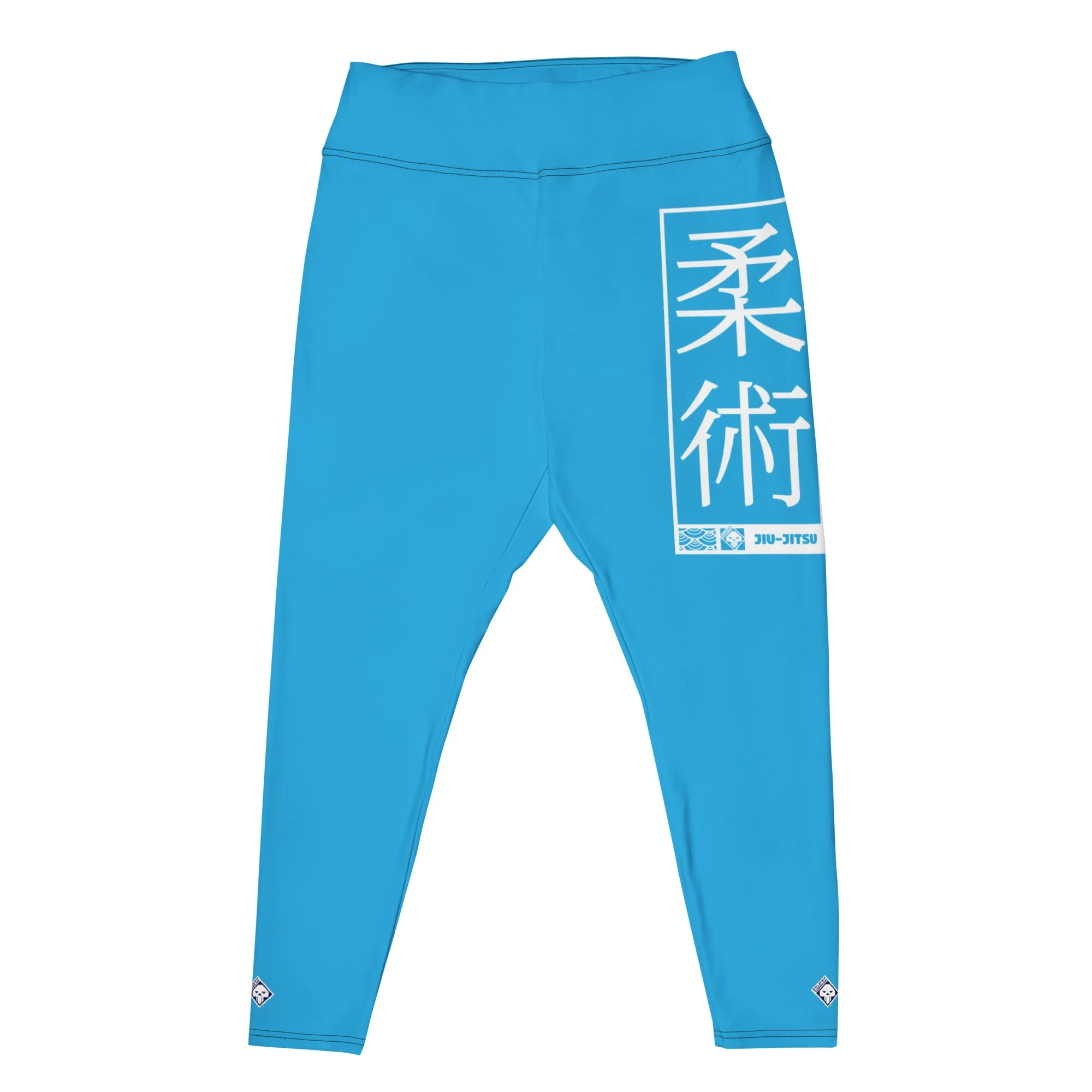 Women's Plus Size Yoga Pants Workout Leggings For Jiu Jitsu 005 - Cyan