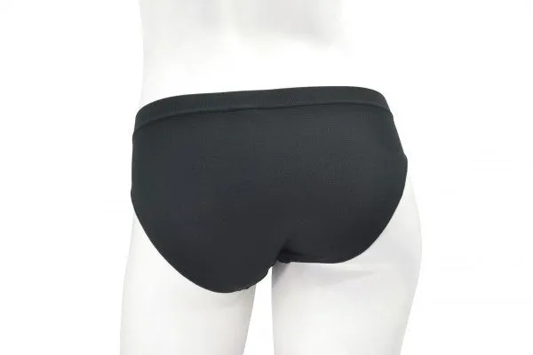 Women's Seamless Hi-Cut Black Panties