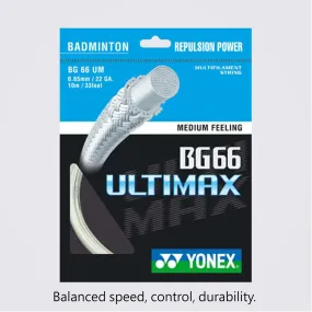 Yonex BG 66 Ultimax 10m Badminton String (9 Colors)