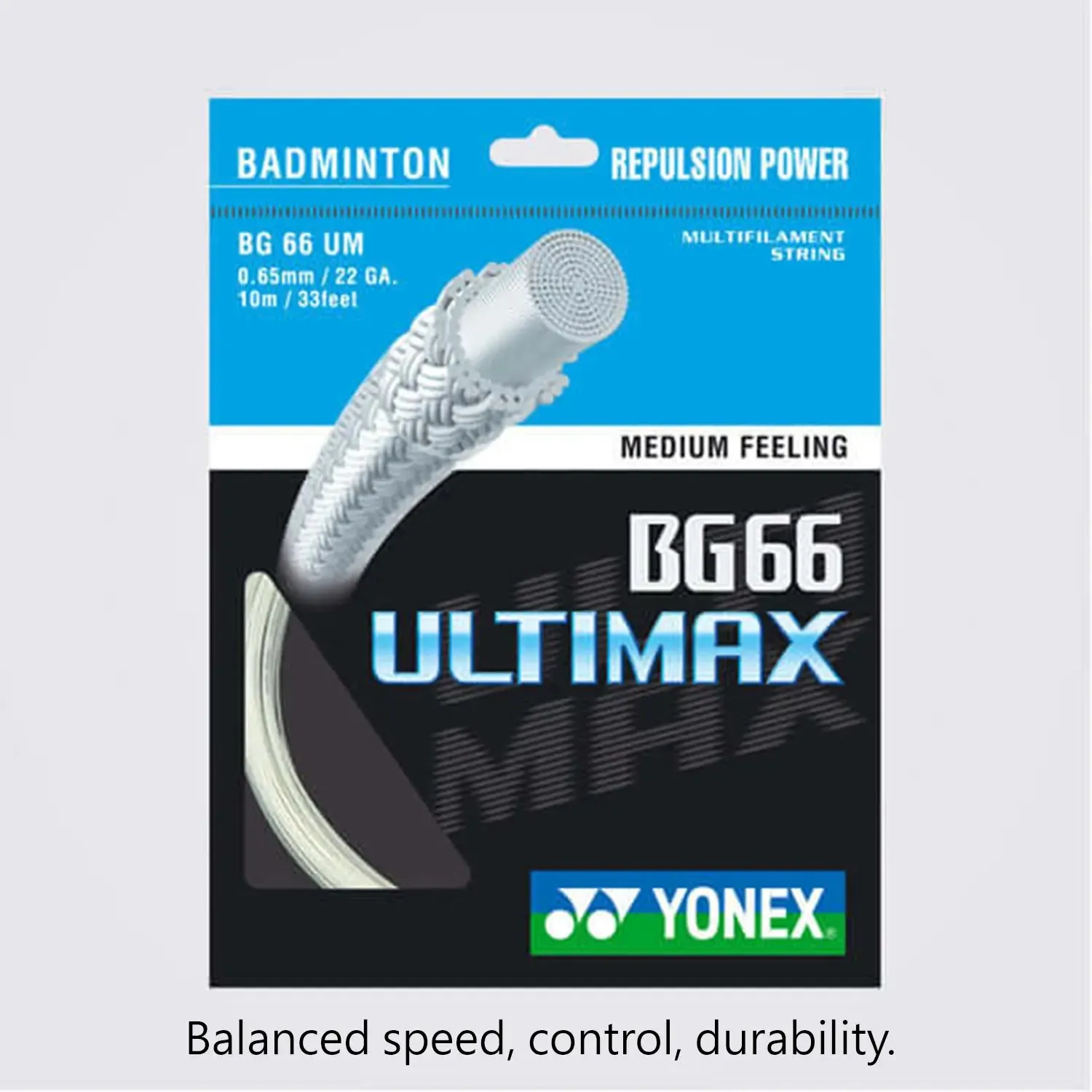 Yonex BG 66 Ultimax 10m Badminton String (9 Colors)